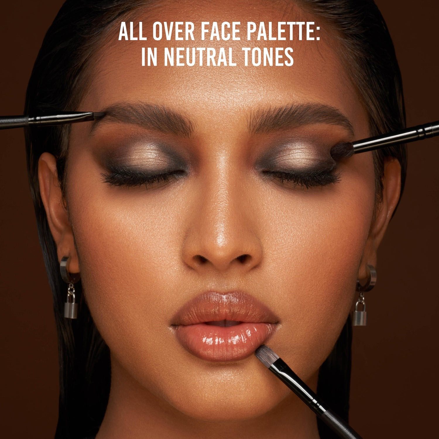 Danessa Myricks Beauty Groundwork: Defining Neutrals - Palette For Eyes, Brows, Face & Lips - Imagen 6