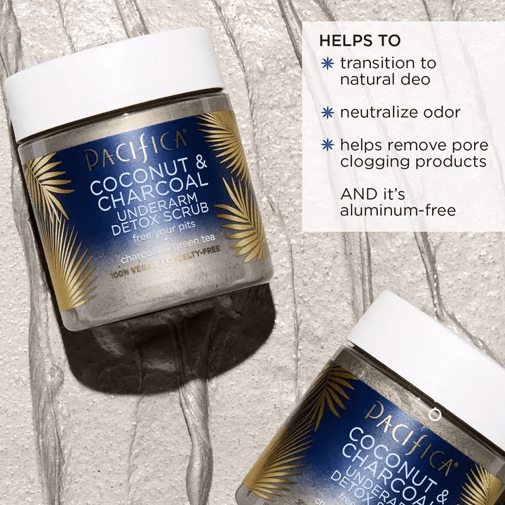 Pacifica Coconut & Charcoal Underarm Detox Scrub - Imagen 3