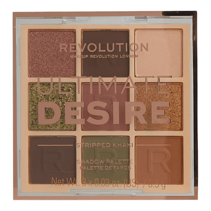 Makeup Revolution Ultimate Desire Shadow Palette Stripped Khaki