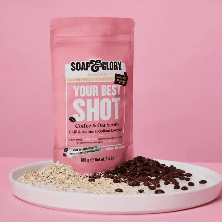 Soap & Glory Smoothie Star Your Best Shot Coffee & Oat Exfoliating Body Scrub - Imagen 2