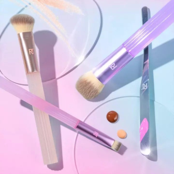 Real Techniques Pastel Pop Plumped Up Base Makeup Brush Set - Imagen 5