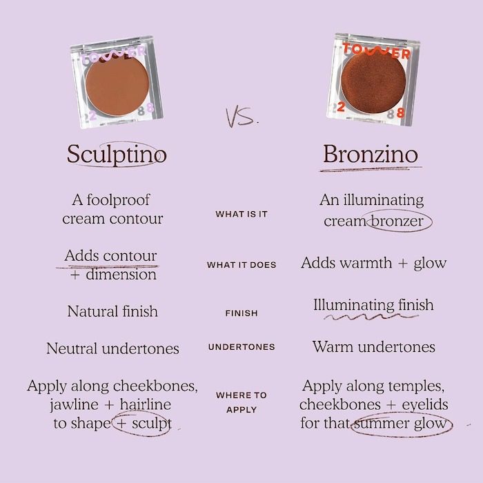 Tower 28 Beauty Sculptino™ Soft Matte Cream Contour + Bronzer - Imagen 3
