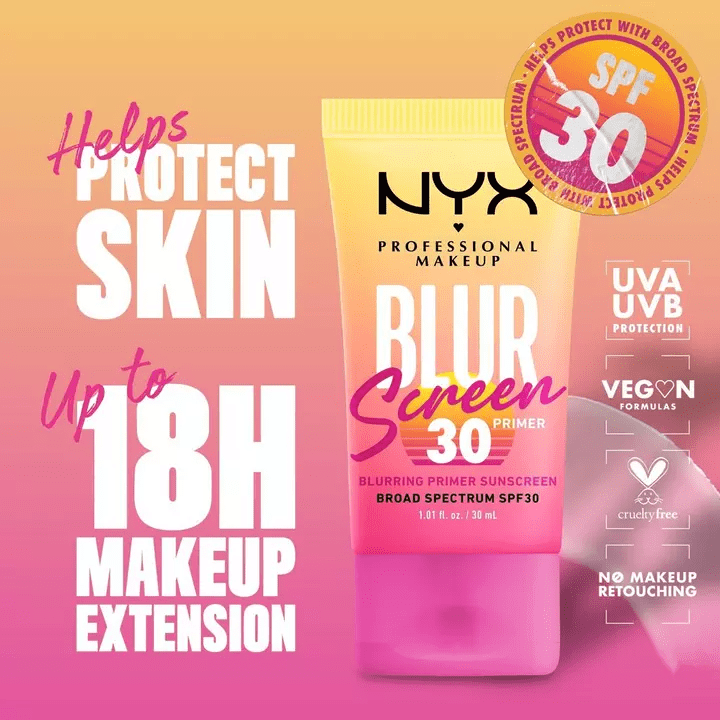 NYX Professional Makeup Blur Screen SPF 30 Blurring Makeup Primer - Imagen 2