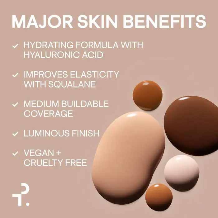 PATRICK TA Major Skin Hydra-Luxe Luminous Skin Perfecting Foundation For Natural Glow - Imagen 7