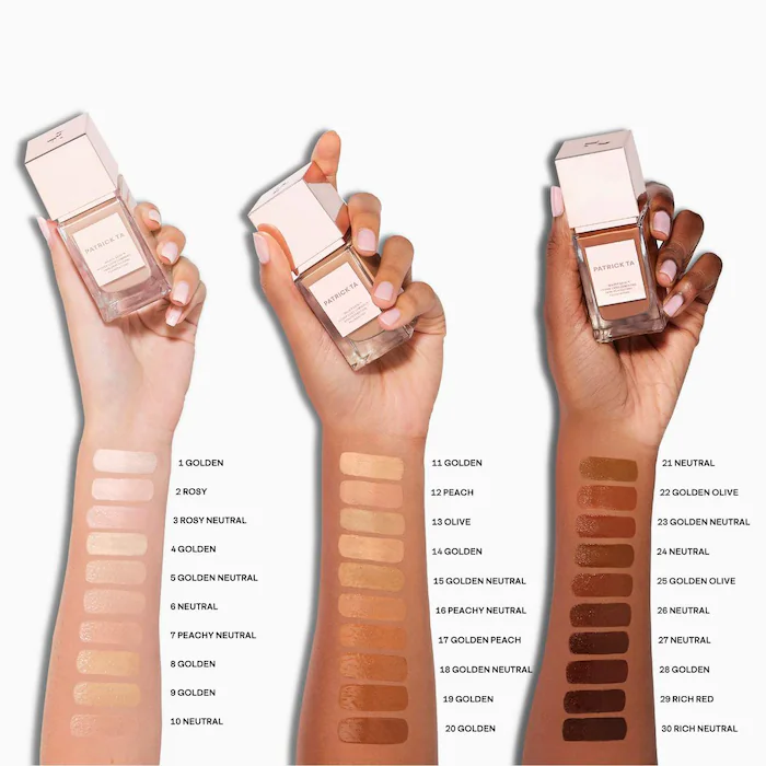 PATRICK TA Major Skin Hydra-Luxe Luminous Skin Perfecting Foundation For Natural Glow - Imagen 6