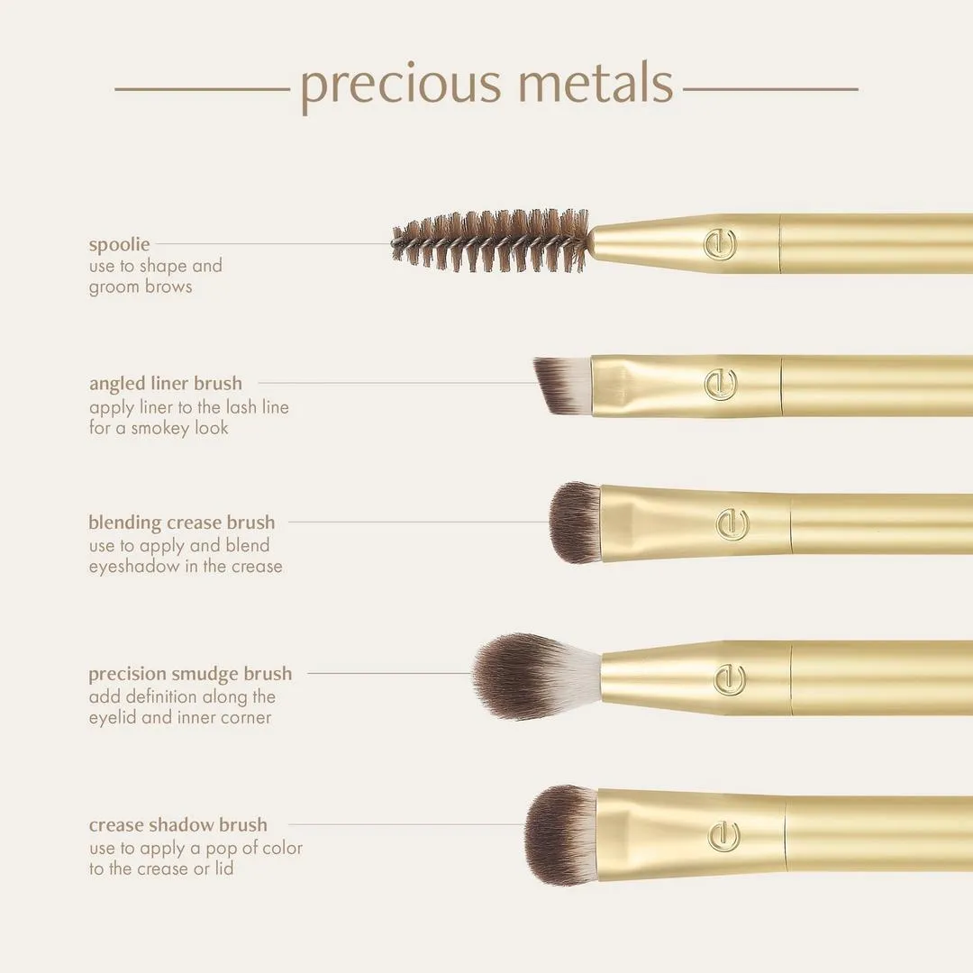 EcoTools Precious Metals Brightening Eye Brush Set - Imagen 4