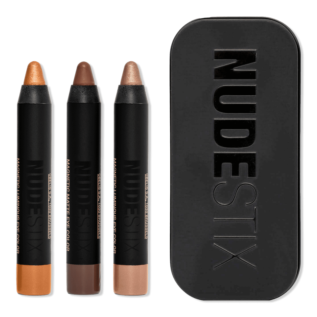 NUDESTIX Smokey Gold Eyes 3 Piece Mini Eye Kit