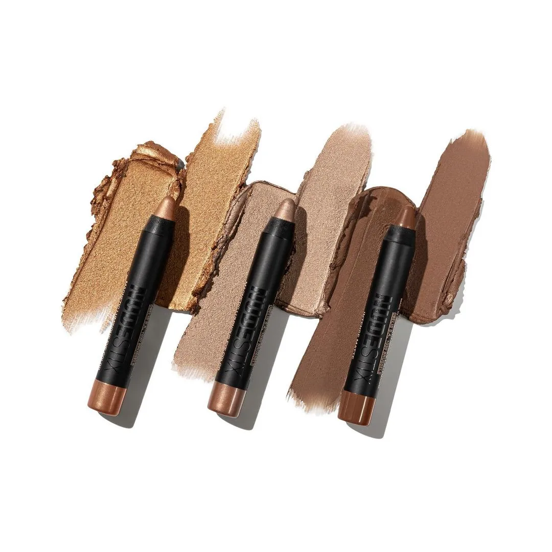 NUDESTIX Smokey Gold Eyes 3 Piece Mini Eye Kit - Imagen 3