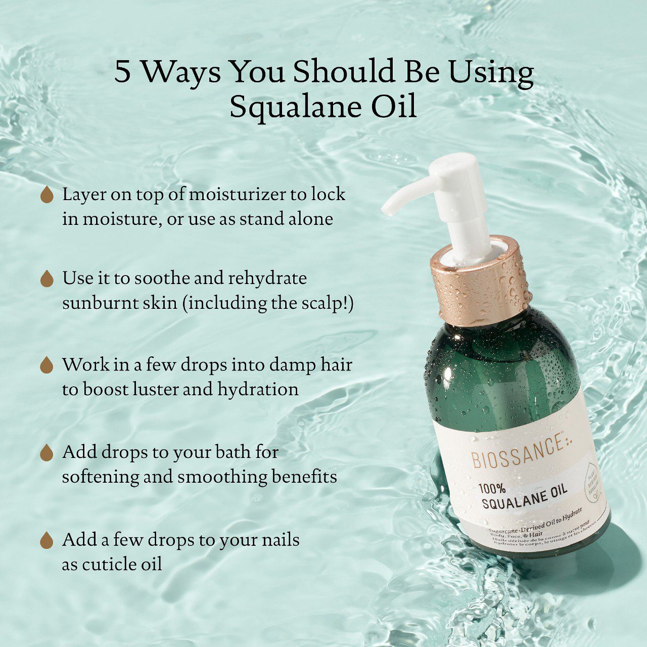 Biossance 100% Sugarcane Squalane Oil - Imagen 5