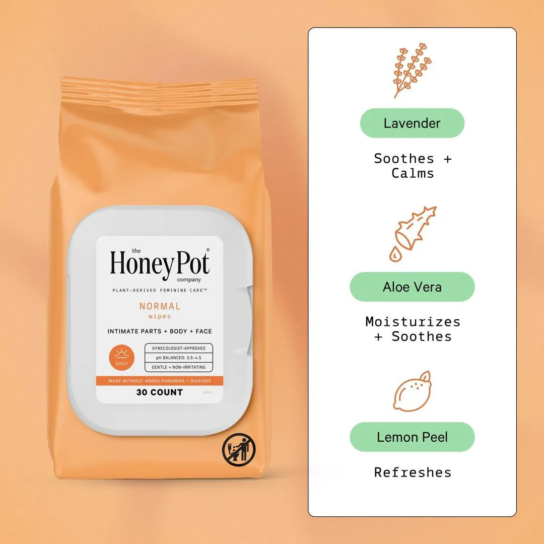 The Honey Pot Company Normal Feminine Cleansing Wipes - Imagen 2