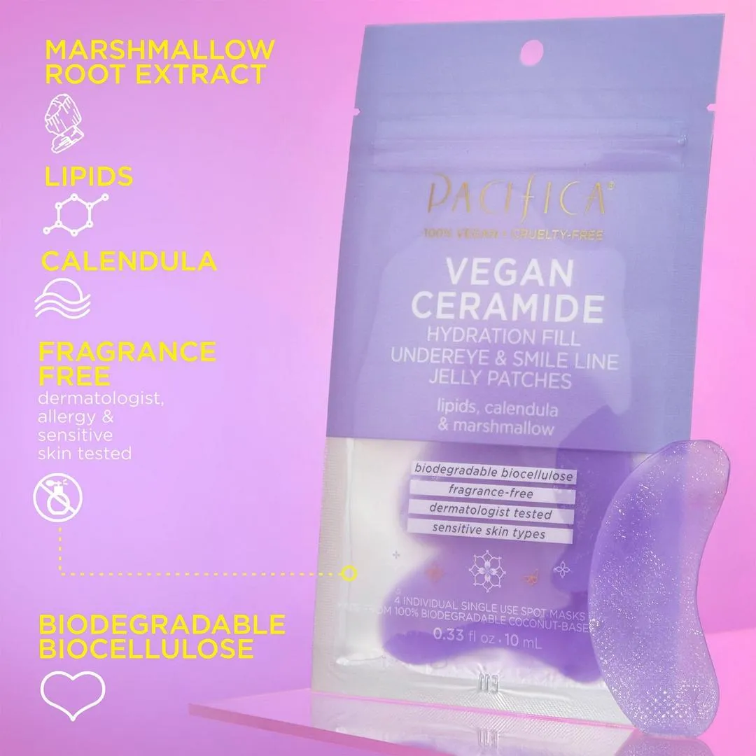 Pacifica Vegan Ceramide Hydration Under Eye & Smile Line Jelly Patches - Imagen 2
