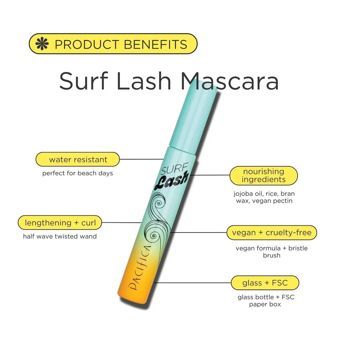 Pacifica Surf Lash Water Resistant Mascara - Imagen 3
