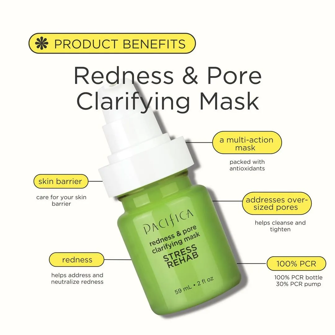 Pacifica Stress Rehab Redness & Pore Clarifying Mask - Imagen 3