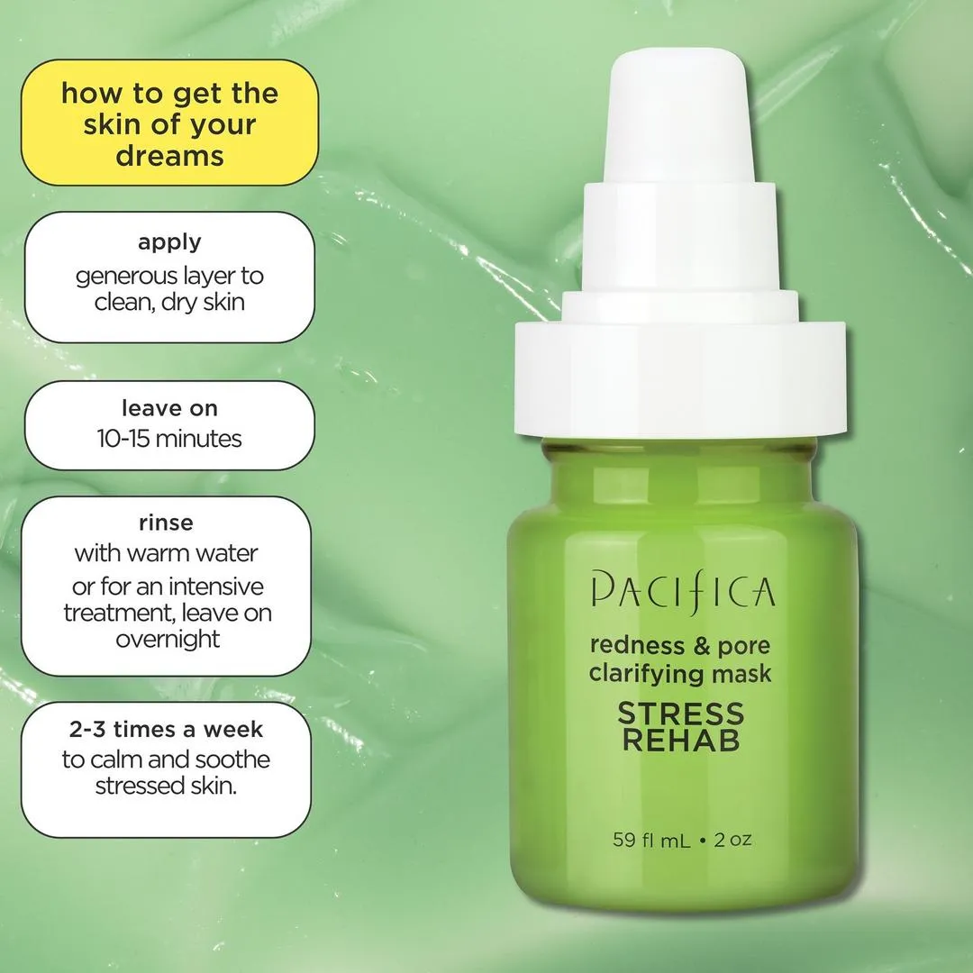 Pacifica Stress Rehab Redness & Pore Clarifying Mask - Imagen 2