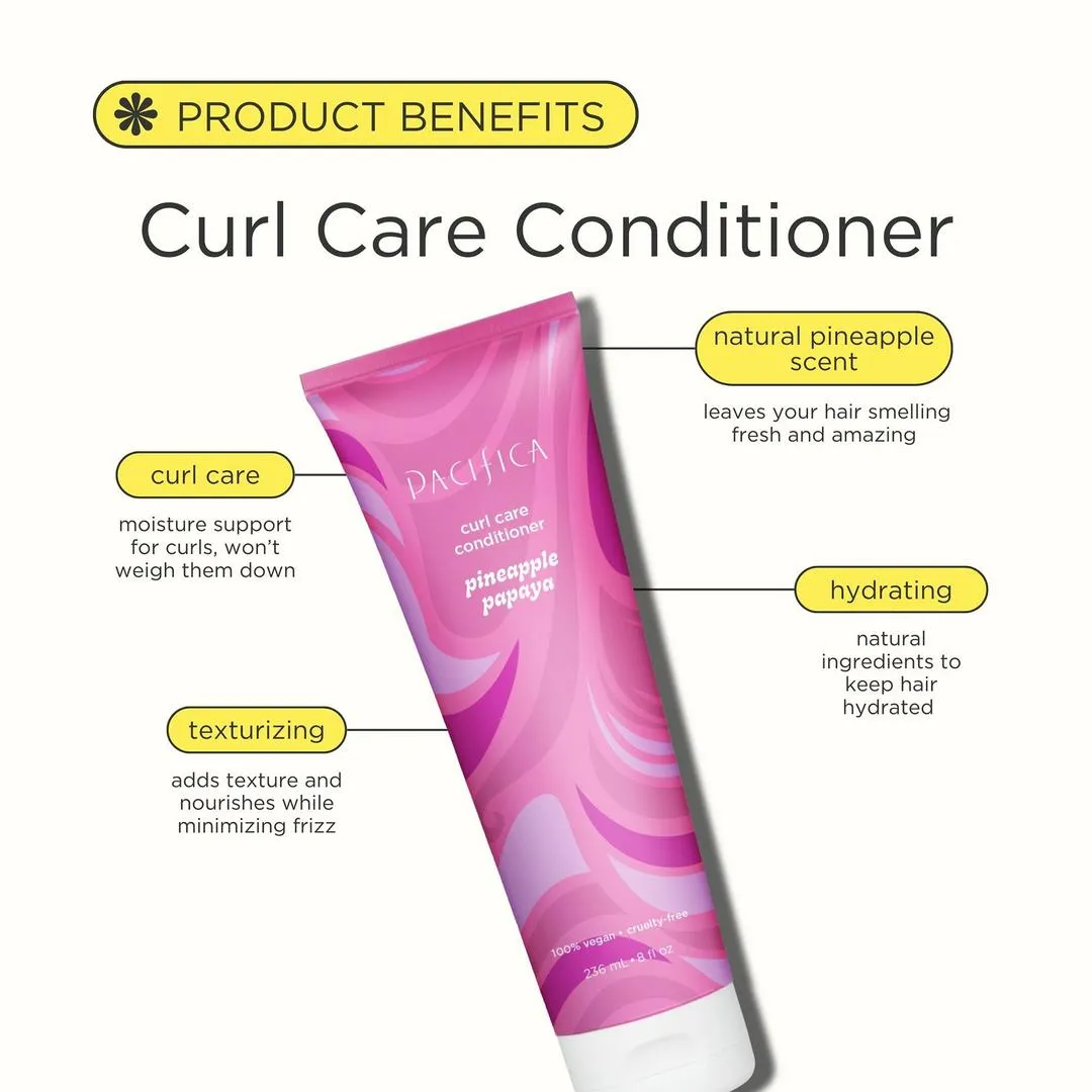 Pacifica Pineapple Papaya Curl Care Conditioner - Imagen 3