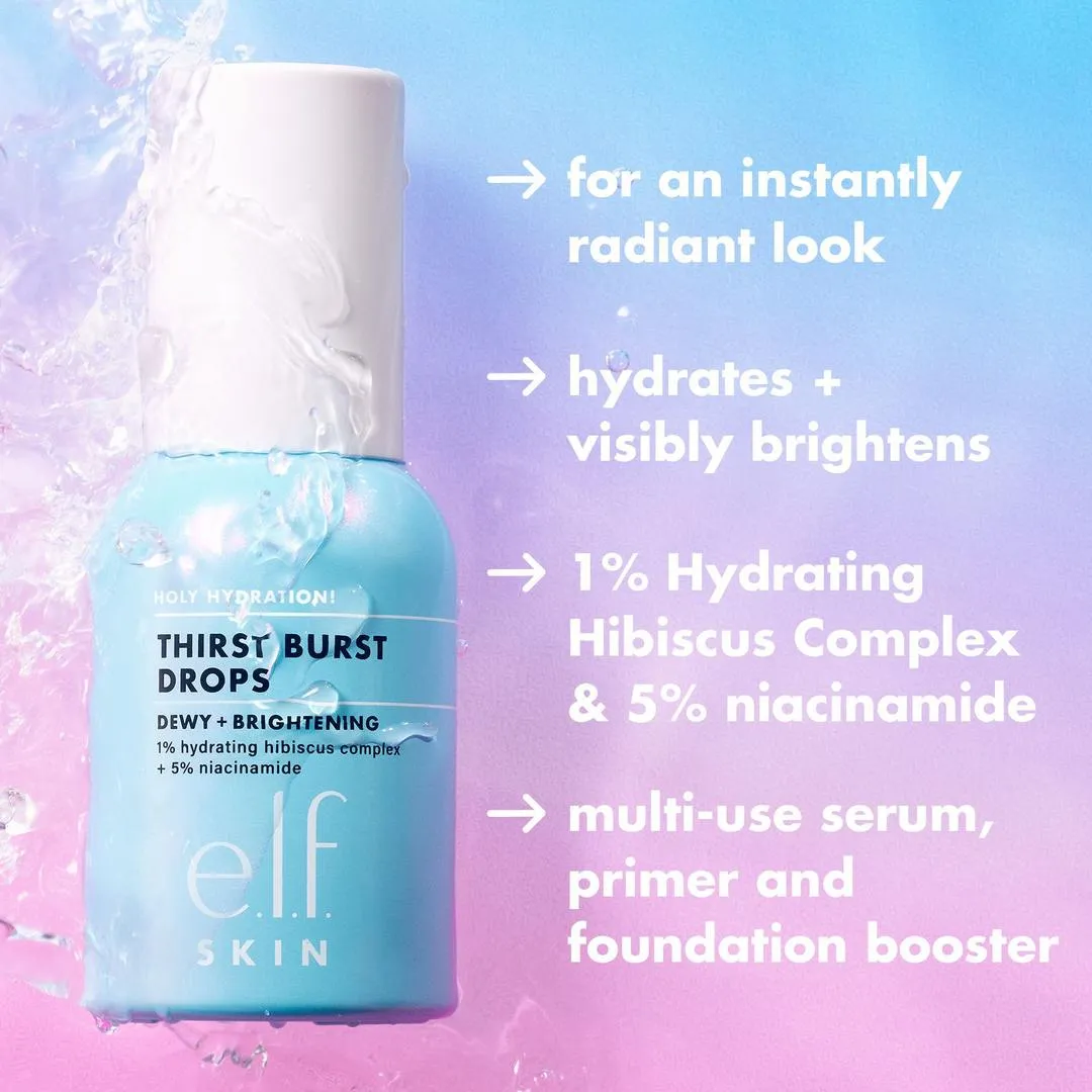 e.l.f. Cosmetics Holy Hydration! Thirst Burst Drops Dewy + Brightening - Imagen 2