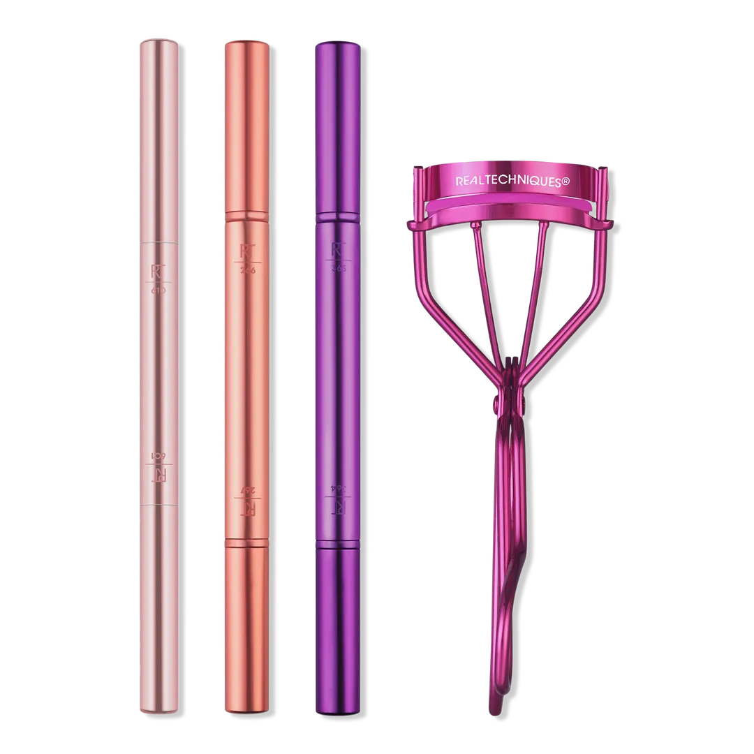 Real Techniques Double Time Makeup Brush + Lash Curler Set - Imagen 6