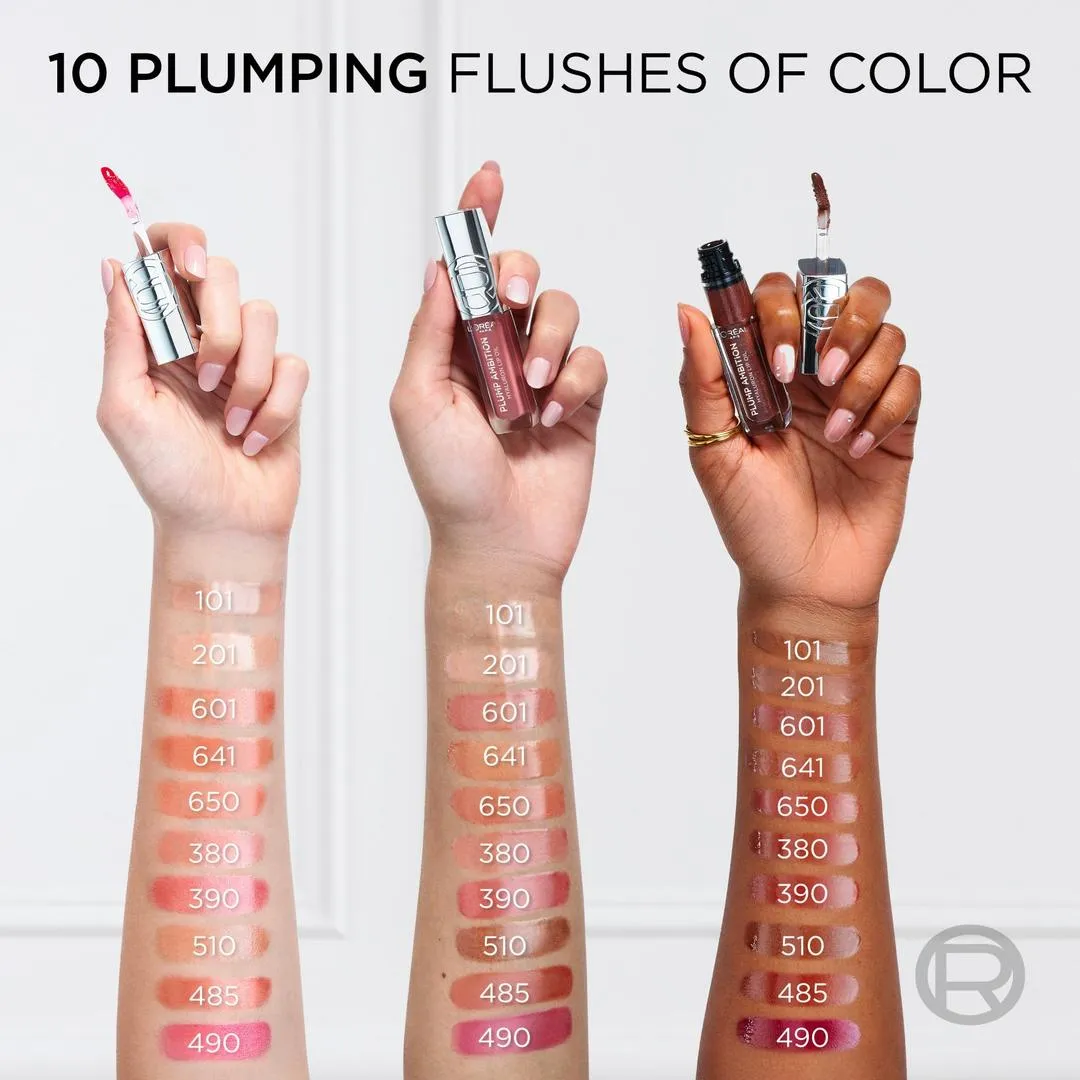 L'Oréal Plump Ambition Hyaluron Lip Oil 24HR Care with Hyaluronic Acid - Imagen 6