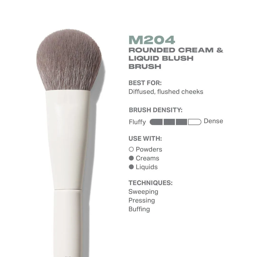 Morphe M204 Rounded Cream & Liquid Blush Brush - Imagen 3