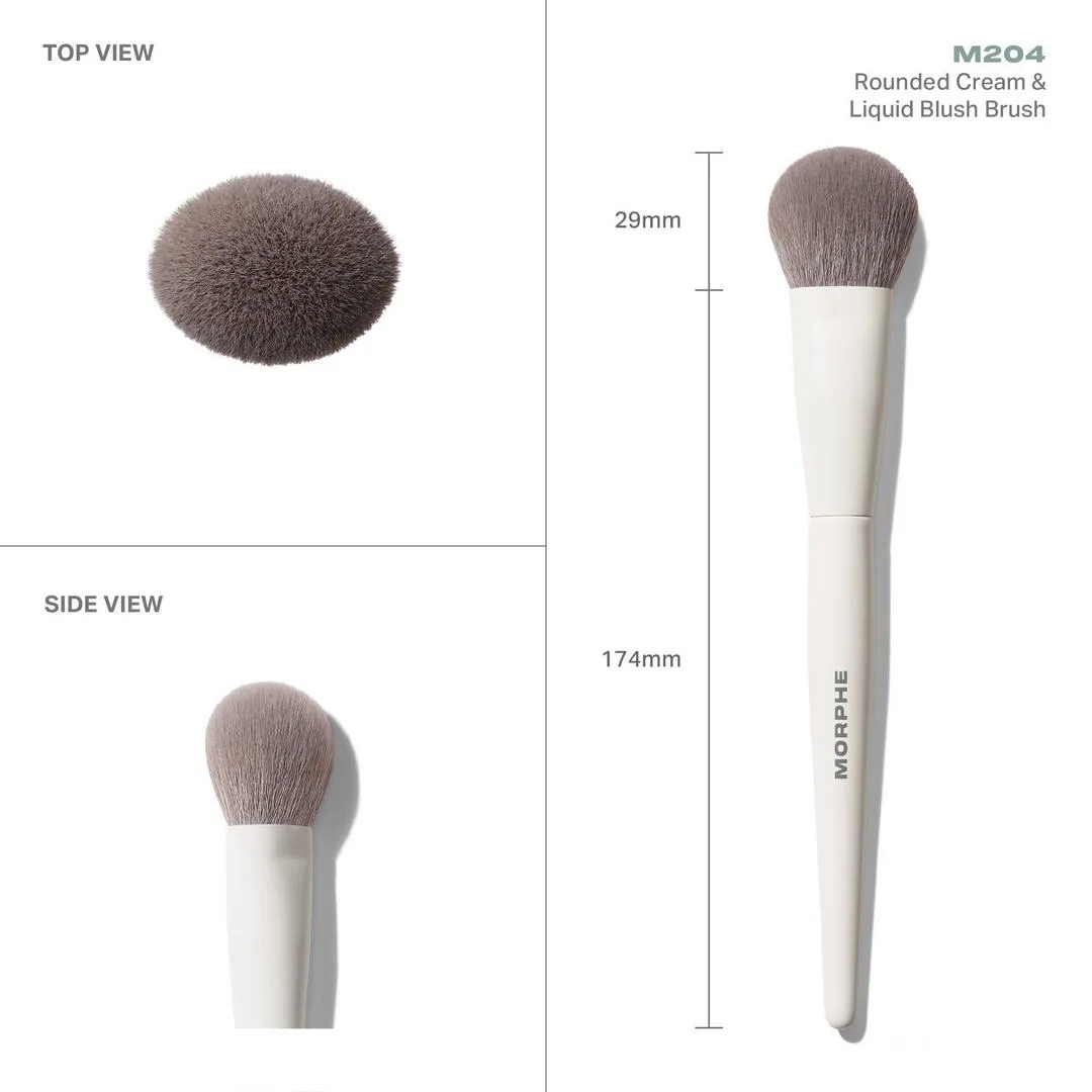 Morphe M204 Rounded Cream & Liquid Blush Brush - Imagen 2