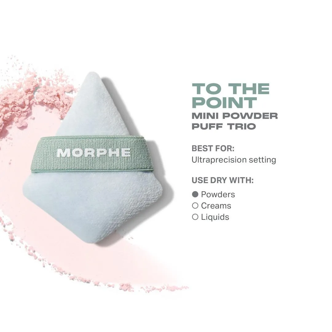Morphe To the Point Mini Powder Puff Trio - Imagen 3