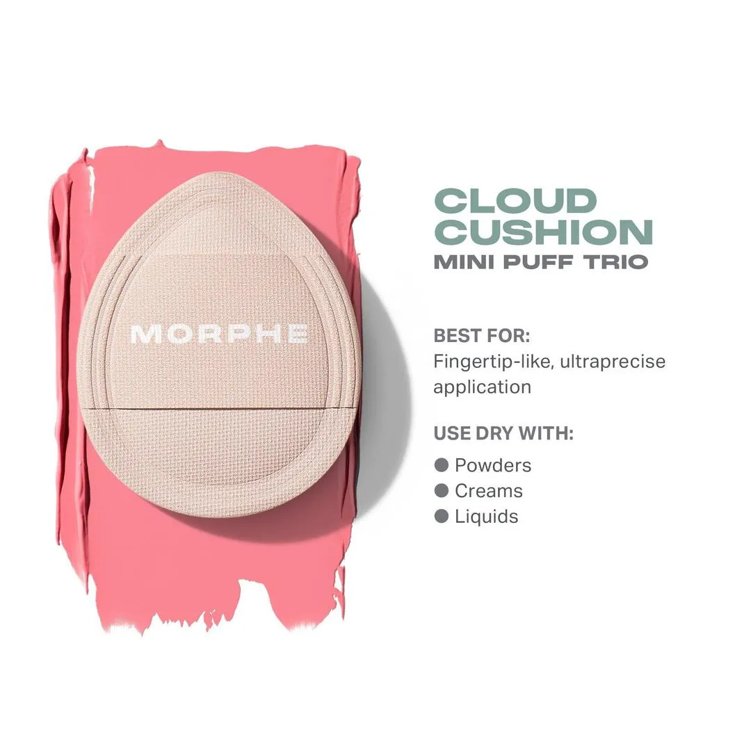 Morphe Cloud Cushion Mini Puff Trio - Imagen 4