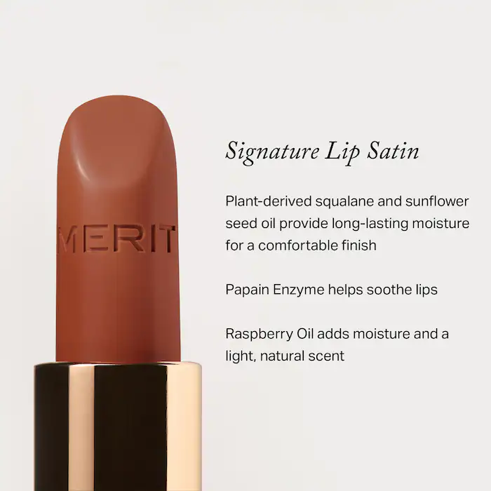 MERIT Signature Lip Lightweight Satin Lipstick - Imagen 3