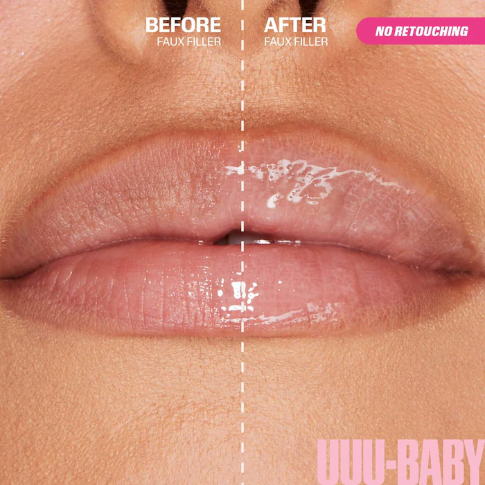 HUDA BEAUTY Faux Filler Shiny Non-Sticky Lip Gloss - Imagen 5