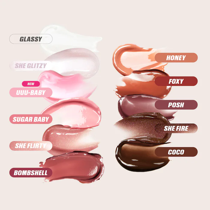 HUDA BEAUTY Faux Filler Shiny Non-Sticky Lip Gloss - Imagen 4