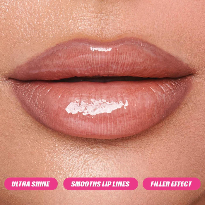 HUDA BEAUTY Faux Filler Shiny Non-Sticky Lip Gloss - Imagen 3