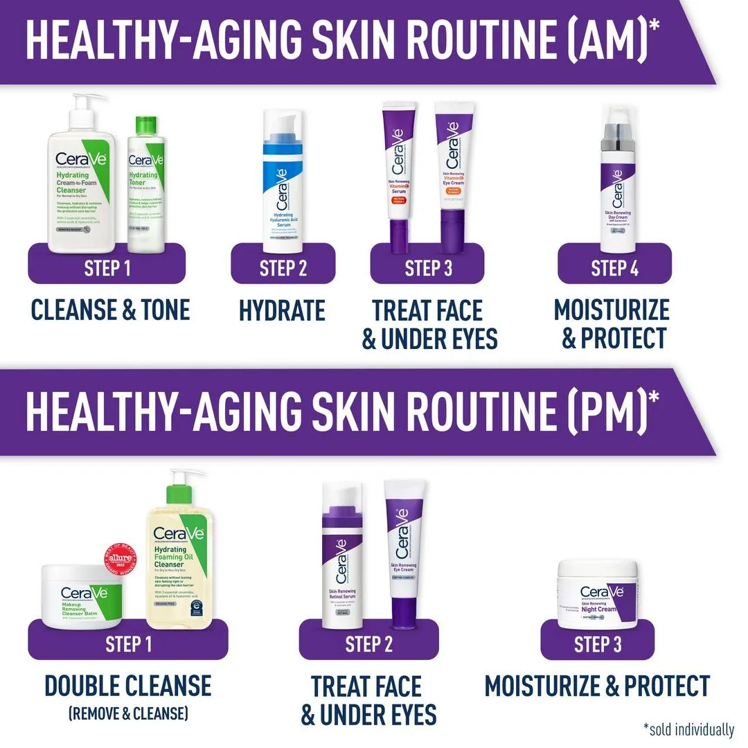 CeraVe Skin Renewing Vitamin C Eye Cream, Anti-Aging Eye Treatment for Dark Circles & Puffiness - Imagen 2