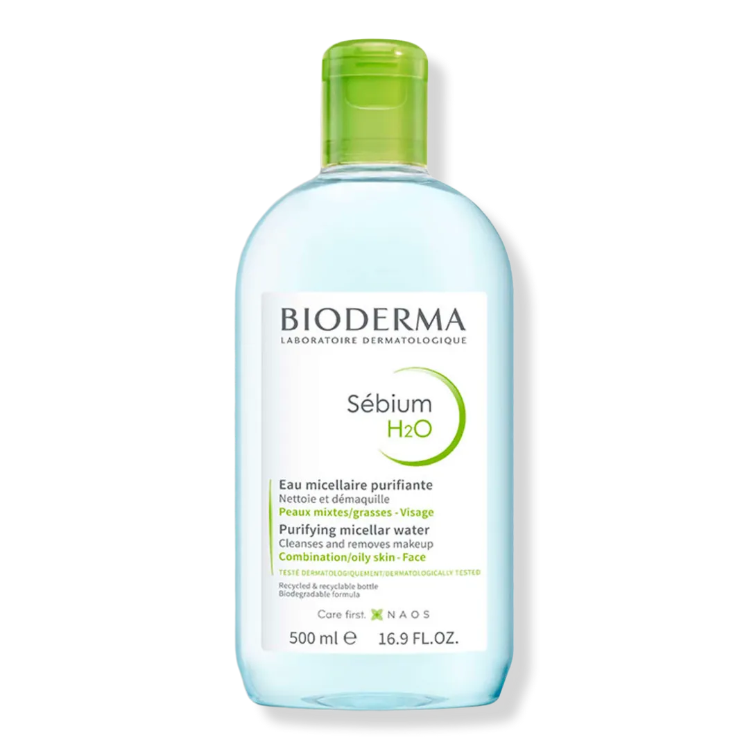 Bioderma Sébium H2O Micellar Water Face Cleanser for Combination to Oily Skin