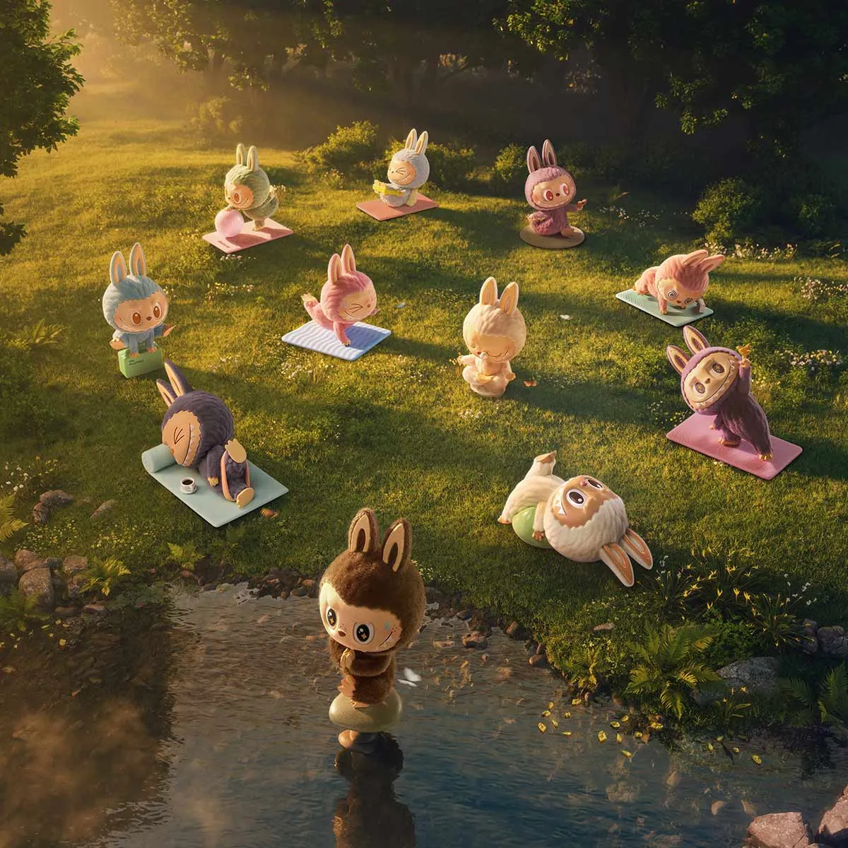 THE MONSTERS Lazy Yoga Series Figures - Imagen 3