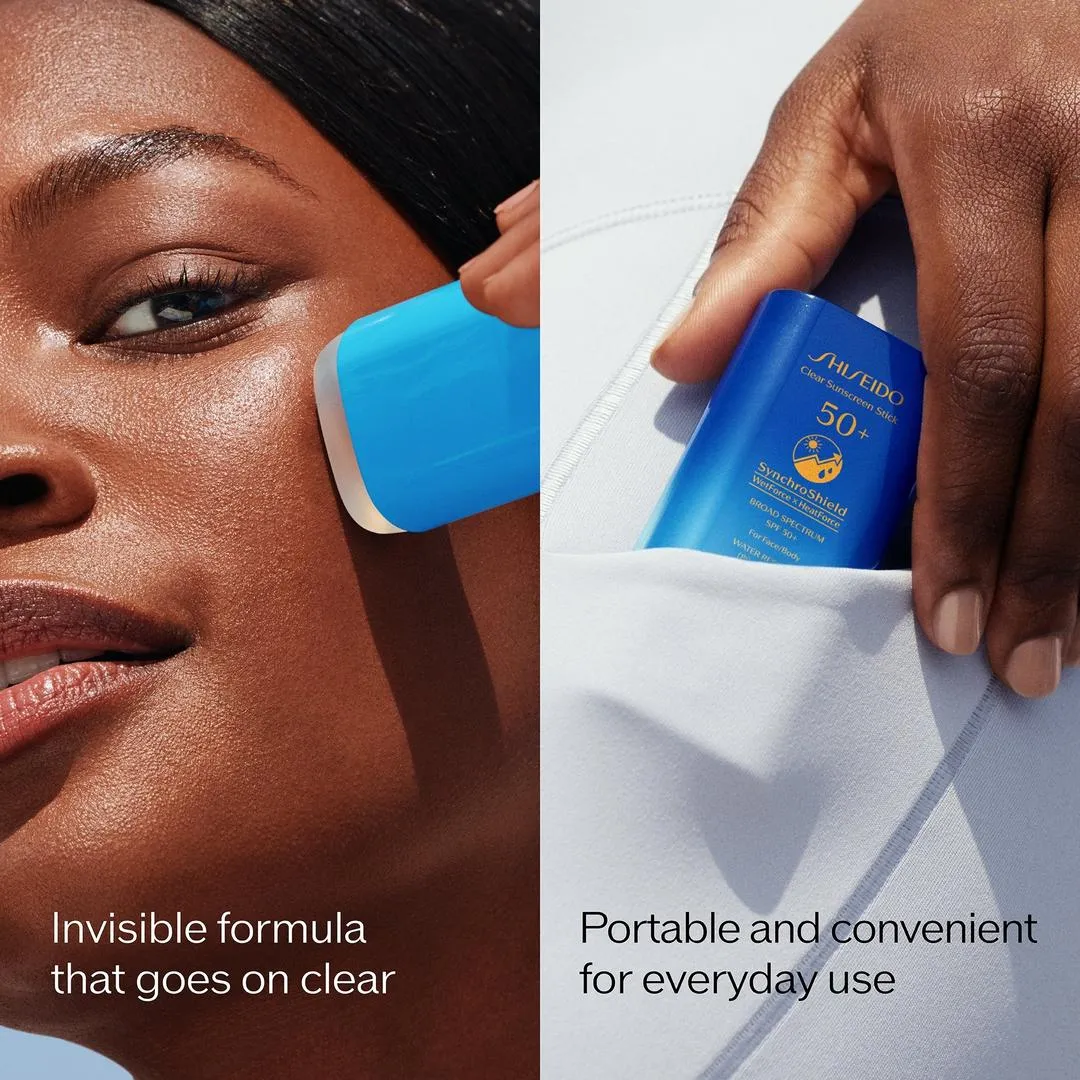 Shiseido Clear Sunscreen Stick SPF 50+ - Imagen 4