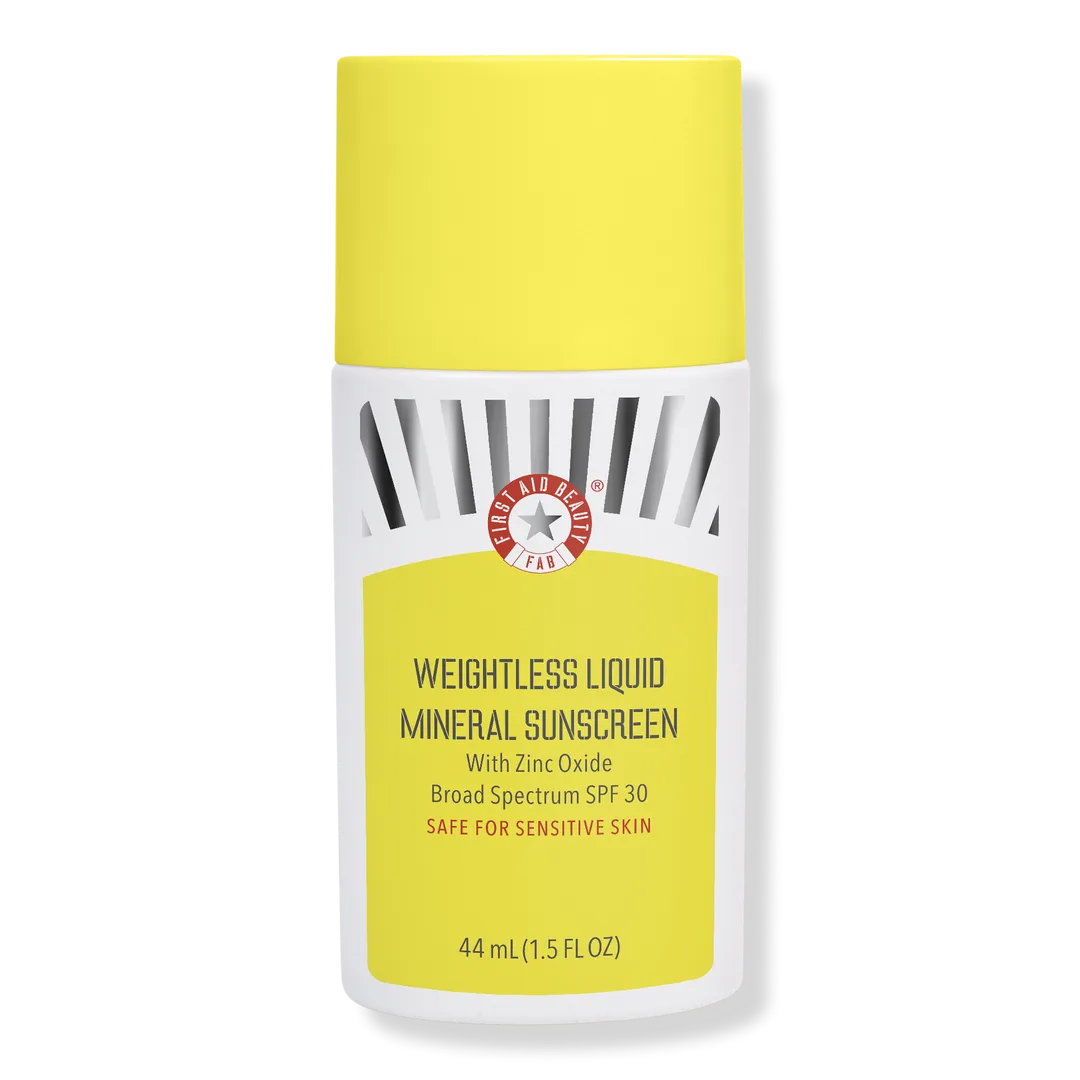 First Aid Beauty Weightless Liquid Mineral Sunscreen With Zinc Oxide SPF 30
