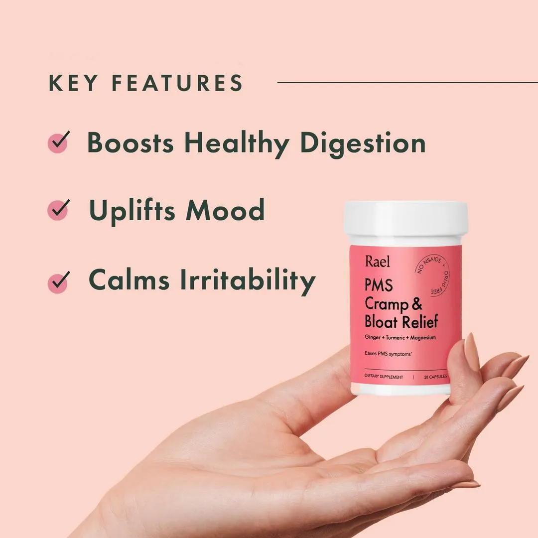 Rael PMS Cramp & Bloat Supplement - Imagen 4