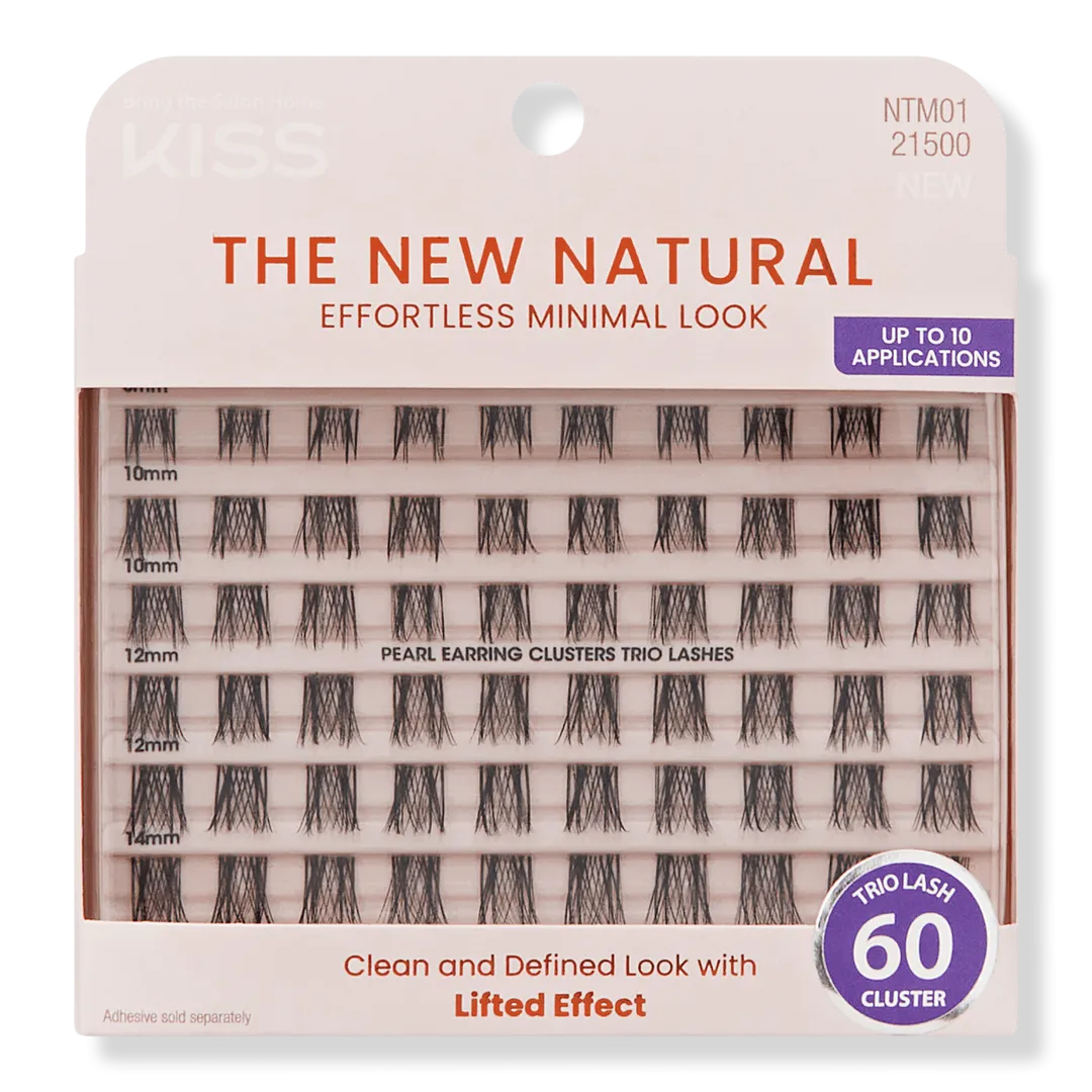 Kiss The New Natural False Eyelashes, Lash Extension Kit