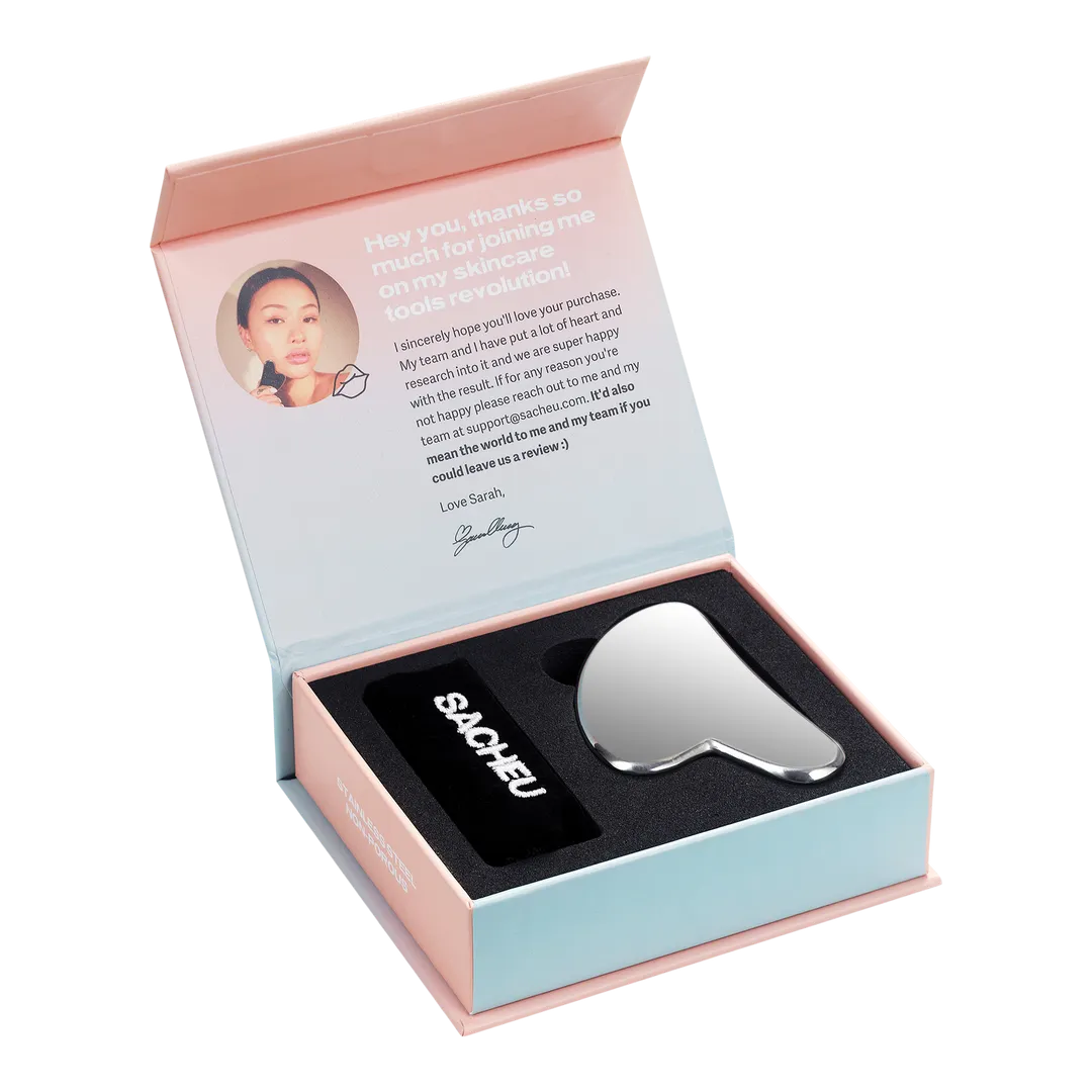 SACHEU Stainless Steel Non-Porous Gua Sha - Imagen 2