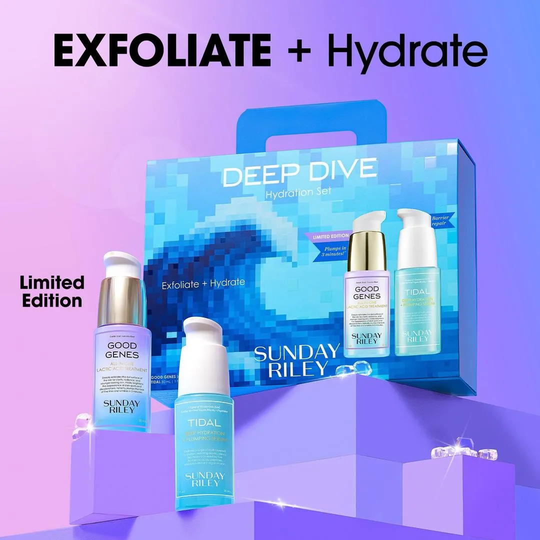 SUNDAY RILEY Deep Dive Exfoliate + Hydrate Gift Set - Imagen 3