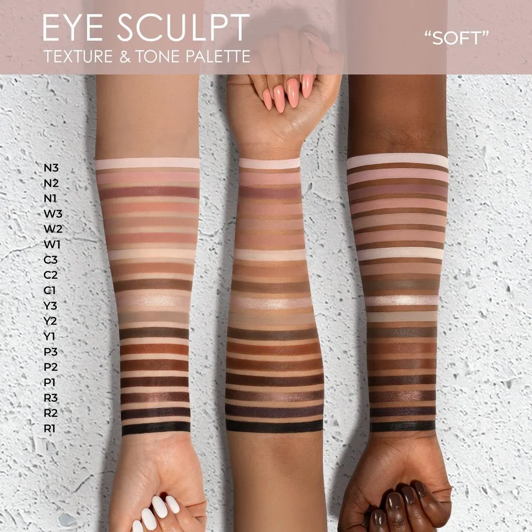NATASHA DENONA Eye Sculpt Texture & Tone Eyeshadow Palette - Soft - Imagen 3