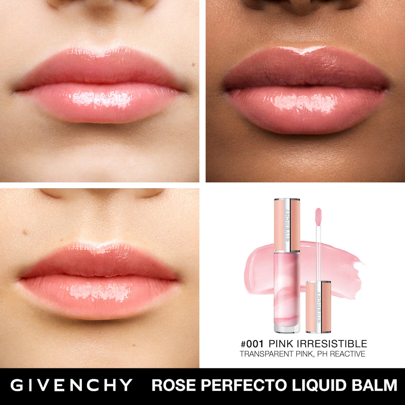 Givenchy Limited Edition Rose Perfecto Tinted Liquid Balm Duo Set - Imagen 4