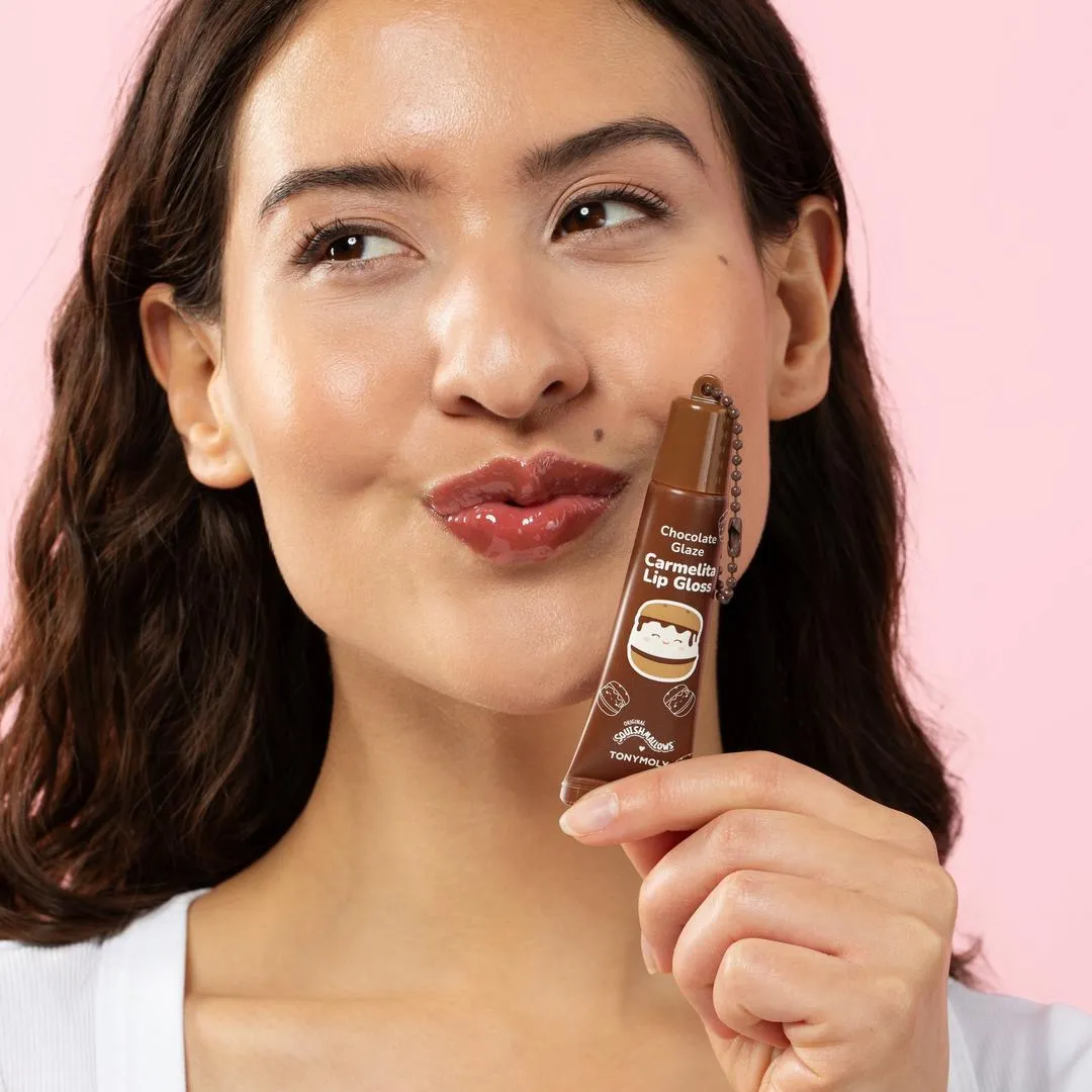 TONYMOLY Squishmallows Keychain Lip Gloss Duo - Imagen 2
