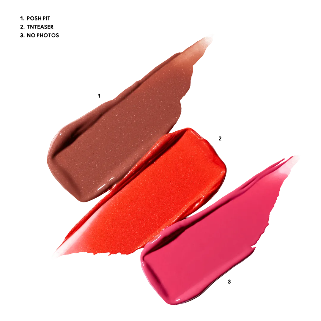 MAC Wildest Gleams Mini Lustreglass Lip Trio Brights - Imagen 2