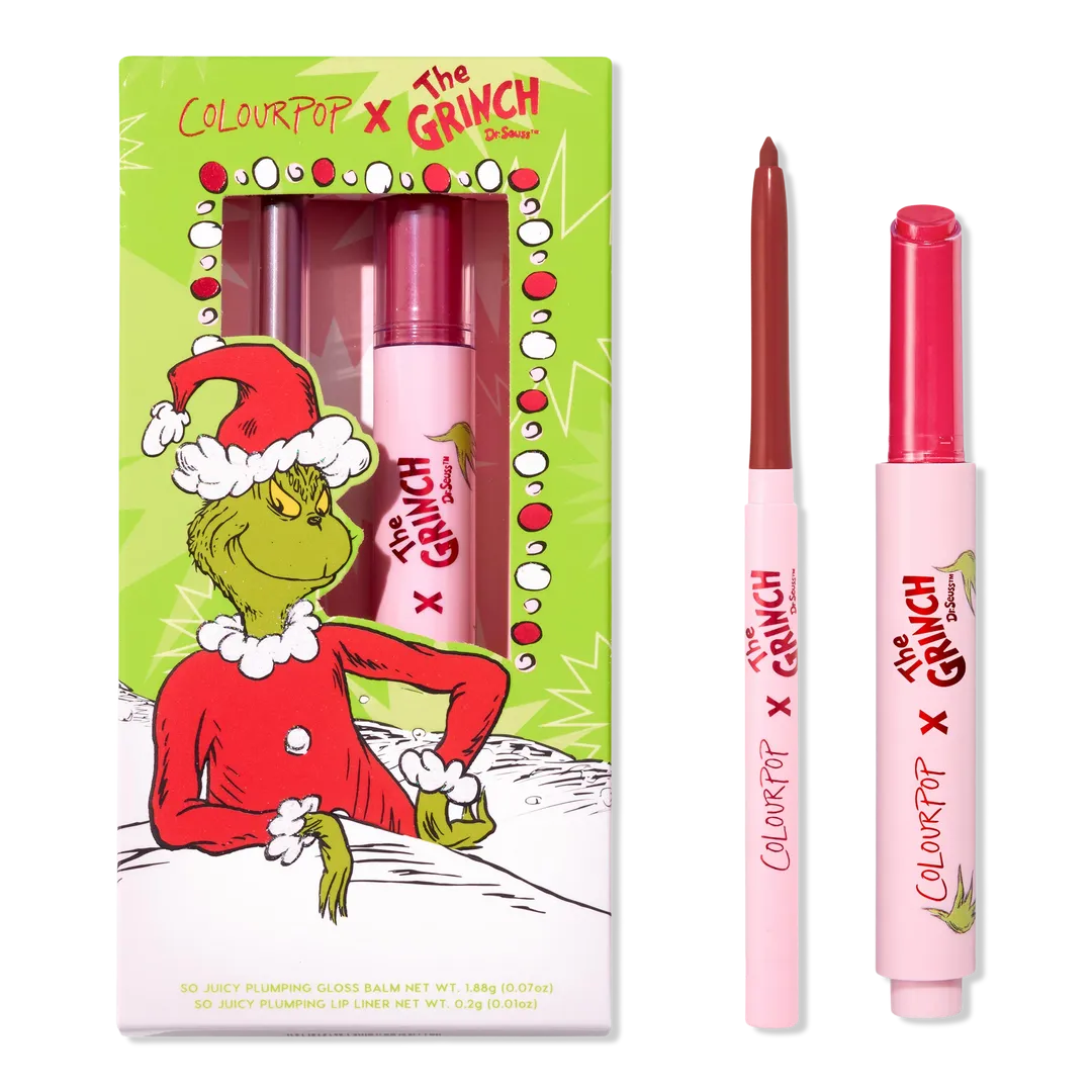 ColourPop x The Grinch Berry Grinchy So Juicy Plumping Gloss Balm & Lip Liner Kit