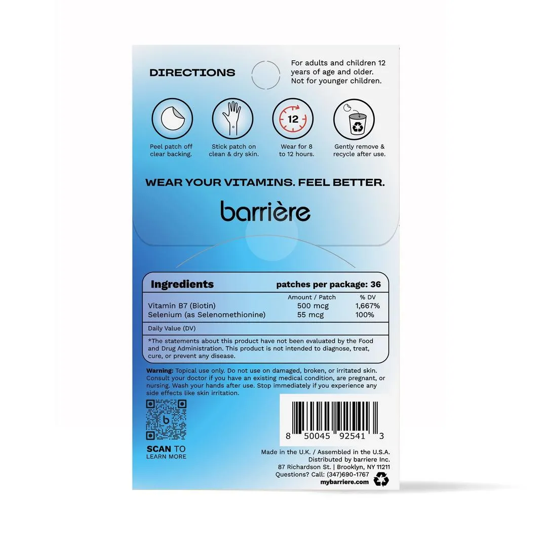 Barrière CALL OF BEAUTY Biotin Patch 36 Pack - Imagen 5