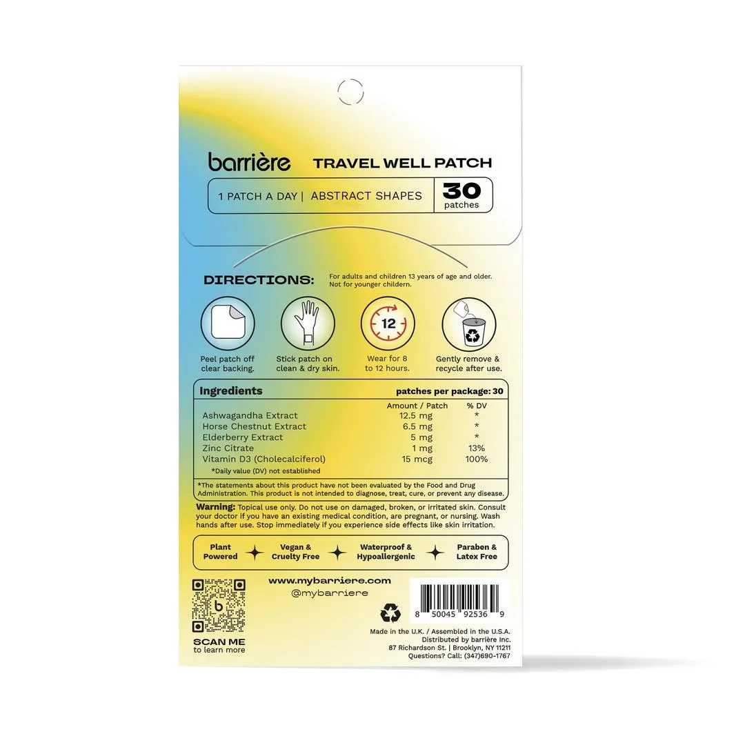 Barrière TRAVEL WELL Patch 30 Pack - Imagen 5