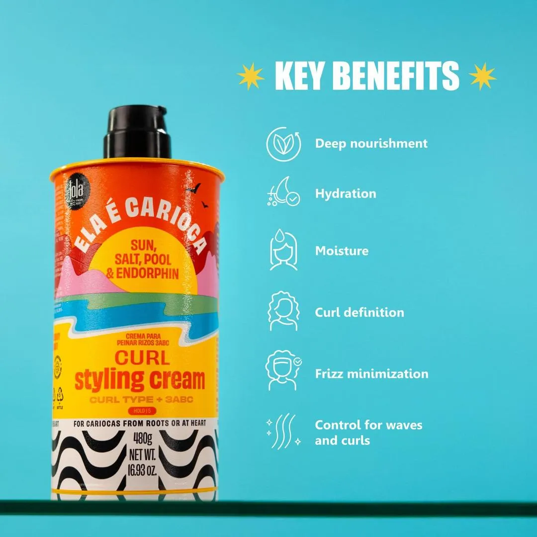 Lola From Rio Ela É Carioca Styling Cream for 3ABC Curls - Imagen 2