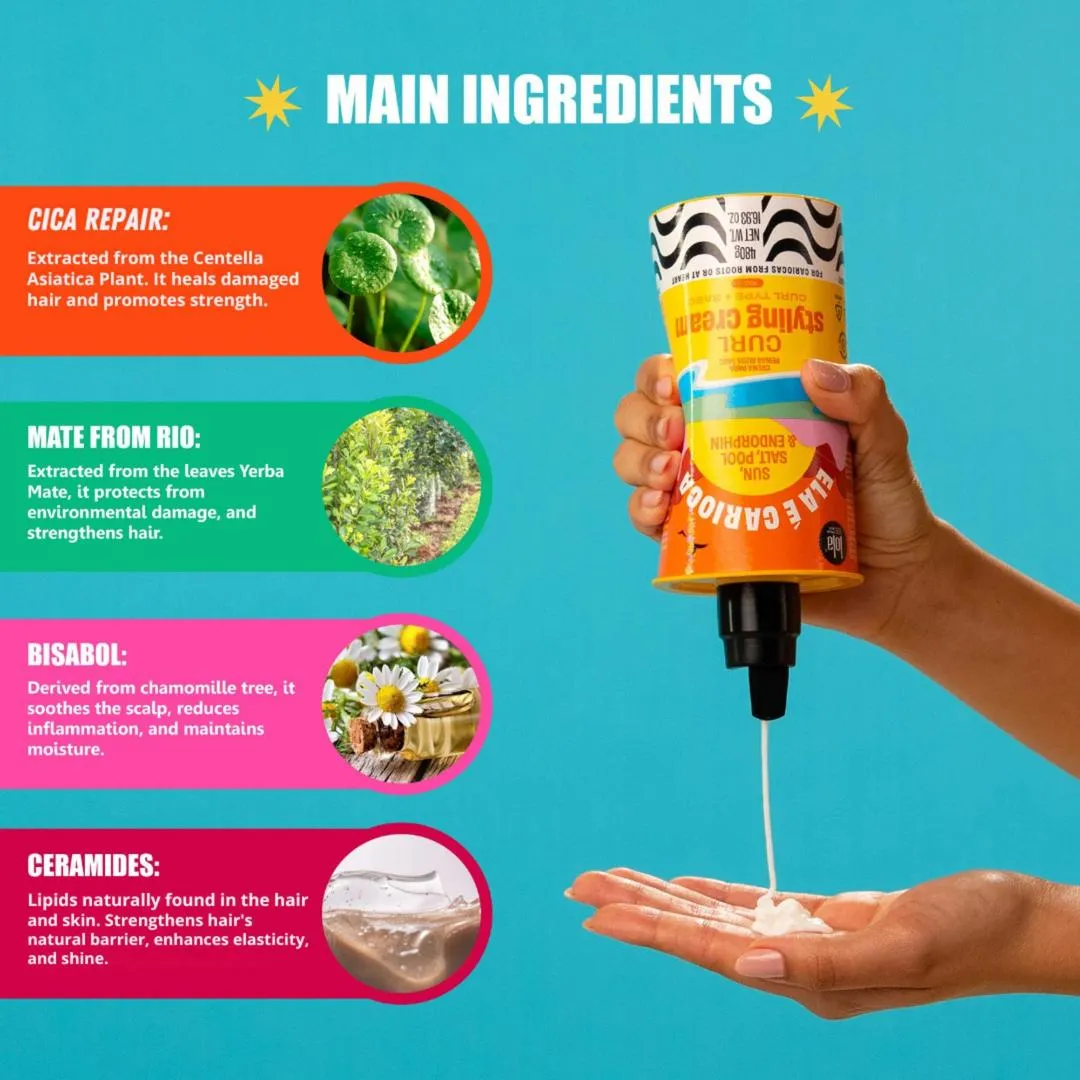 Lola From Rio Ela É Carioca Styling Cream for 3ABC Curls - Imagen 3