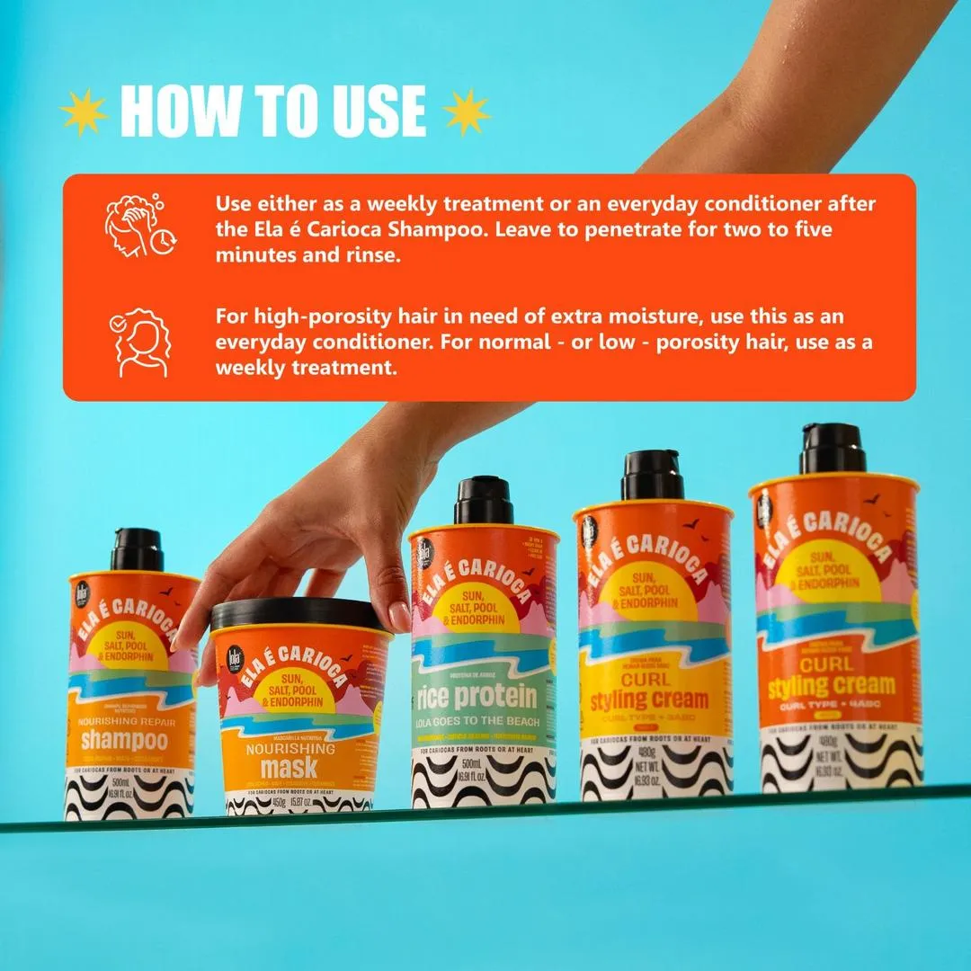 Lola From Rio Ela É Carioca Hair Mask for Dry or Damaged Hair - Imagen 3