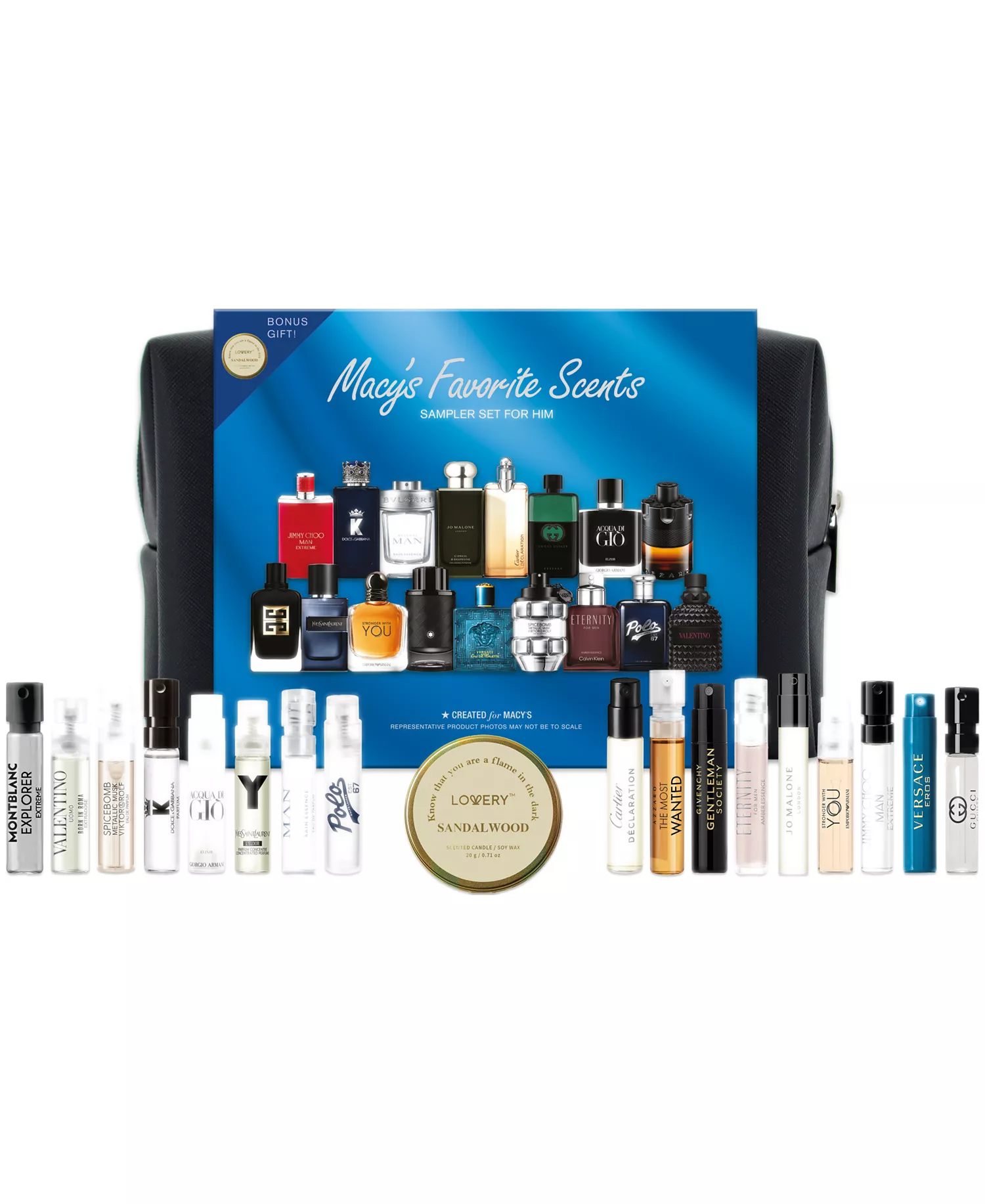 18-Pc. Favorite Scents Sampler Set For Him Eau De Parfum Fragrance Kit - Imagen 2